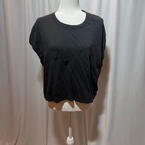 We The Free Black Short Sleeve Top